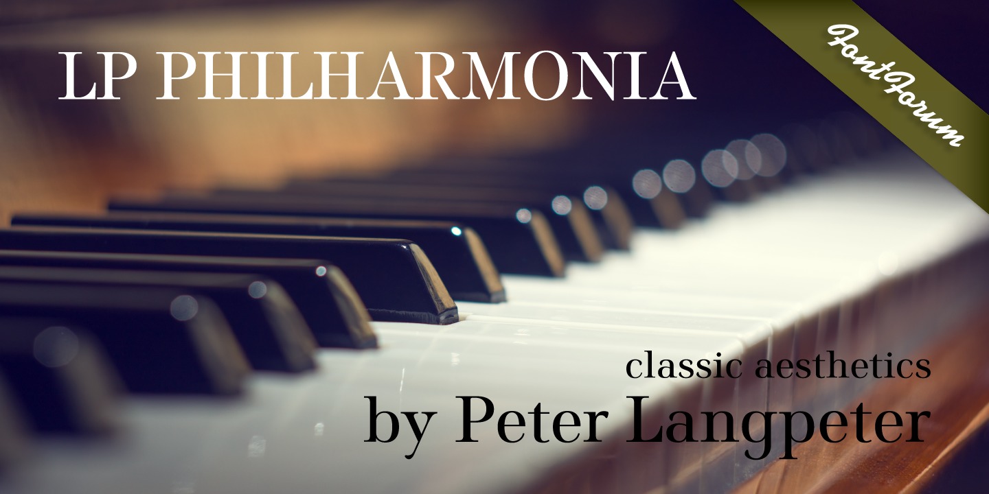 Пример шрифта LP Philharmonia #1